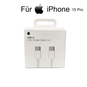 Apple iPhone 15 Pro 60W USB‑C auf USB-C Ladekabel (1 m)